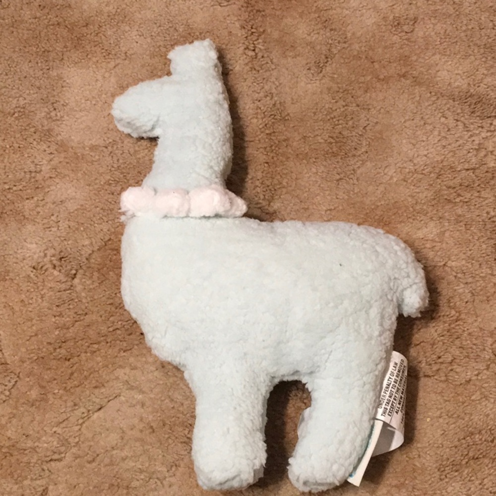UGG Stuff Plush Llama.  Mint green Sherpa  Size 18” x 11”